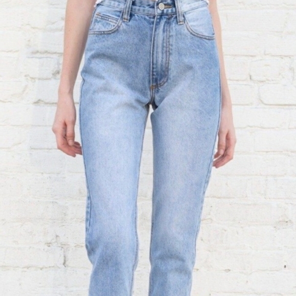Brandy Melville Denim - Brandy Melville John Galt High Rise Straight Leg